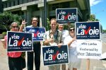 Team Lavoie Sign waving
