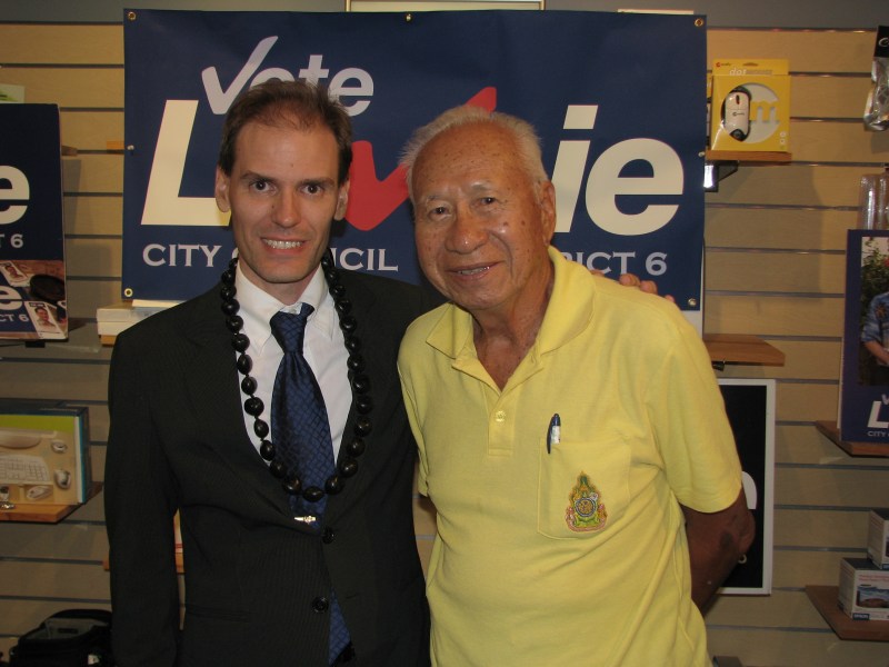 "Uncle Joe" Young of Chinatown endorses Frank